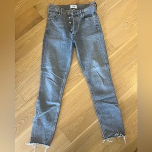 Agolde straight jeans in gray wash